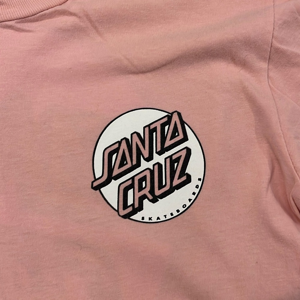 Santa Cruz Skateboard Tee Shirt. Pink Small. Excellent Condition - Picture 2 of 3